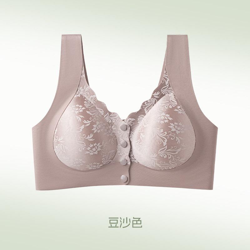 Women S Middle Aged Wireless Bra Vest Style Push Up Comfortable Underwear