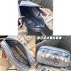 Cotton Vintage Plaid Pencil Case With Lace Detail For Students And Office Use