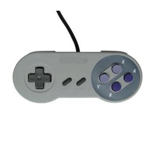 Gray Gamepad for Nintendo Super NES SNES Console