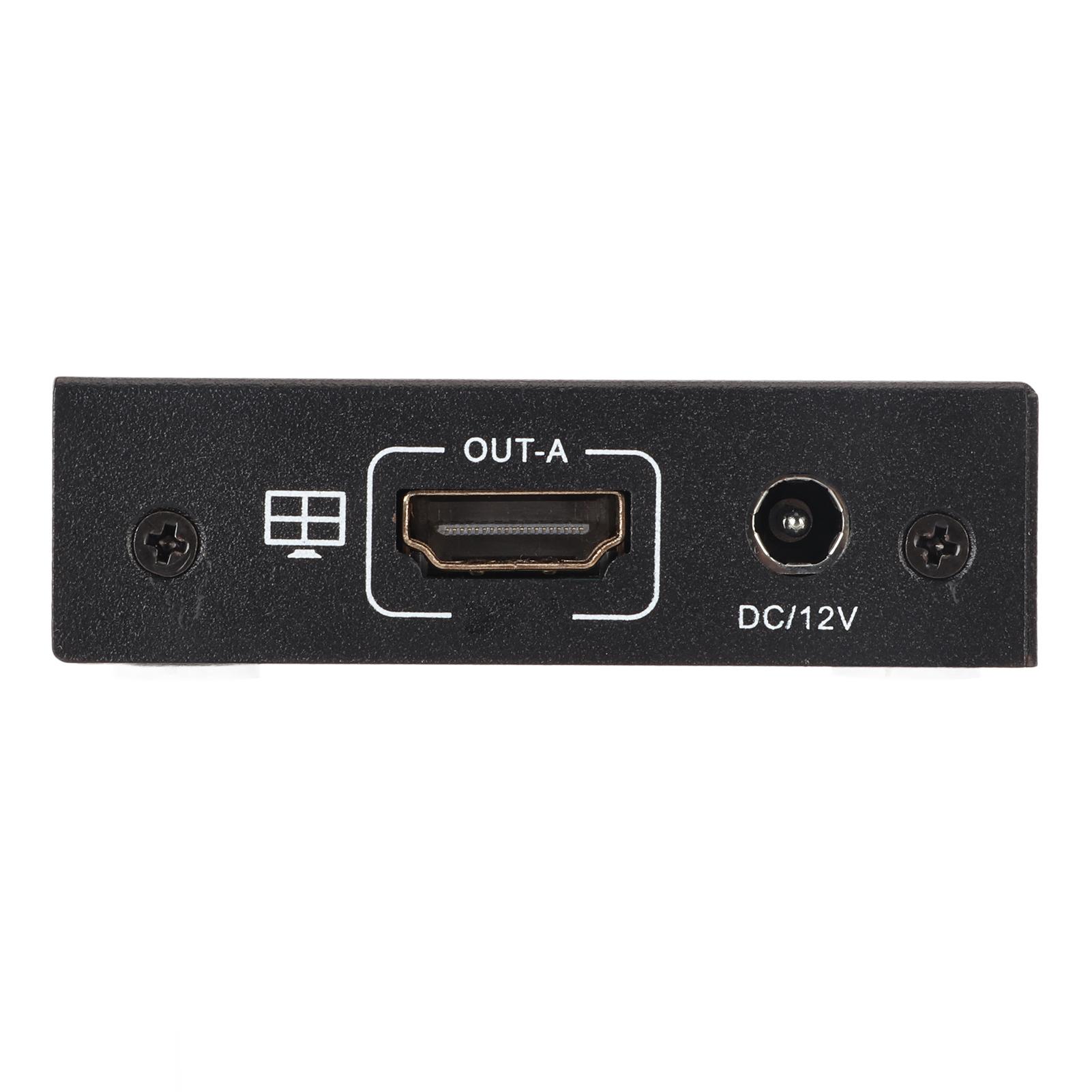 

HD Screen Splitter 4 In 2 Out 4K 30Hz Self Adaptive EDID HDCP Metal Case HD Multi Viewer for US Plug