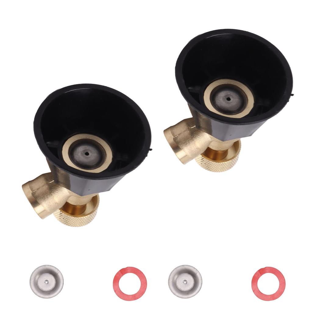 2 Set Adjustable Misting Nozzle Copper Plastic Big Fog Fine Mist Water Atomizing Spray Sprinkler