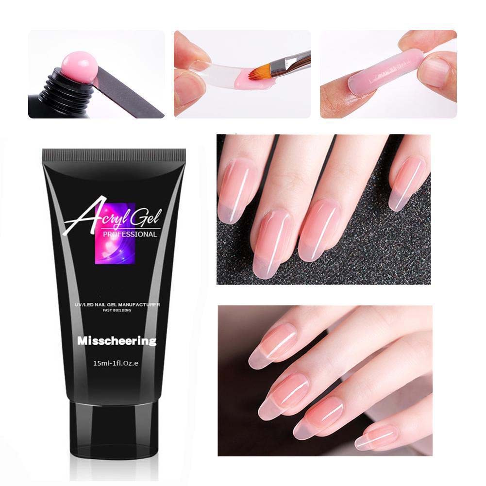 15ML Nail Design Poly Nail Polish Gel for Nails Extensions Poly UV Builder Gel Nail Polish Lacquer For Manicure