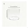 Clear Acrylic Vase Wide Mouth Cylindrical Flat Base Decorative Container for Flower
