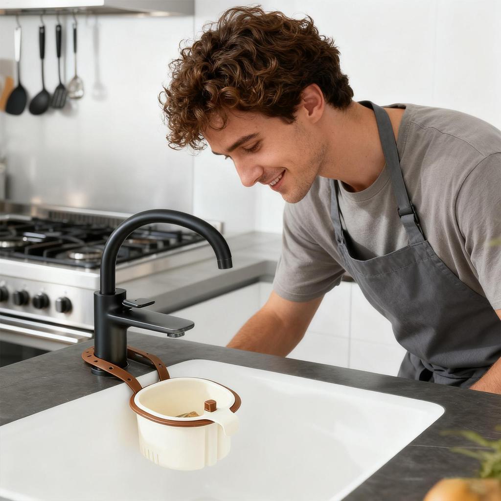 New Sink Drain Strainer Basket Adjustable Kitchen Sink Organizer With Filter Vegetable Fruit Drainer Storage Rack Kitchen Gadget