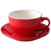 Color Glaze Thickened Ceramic Cappuccino Latte Cup Professional Figured Cup Standard Competition Mouth 250ml Coffee Cup Mug