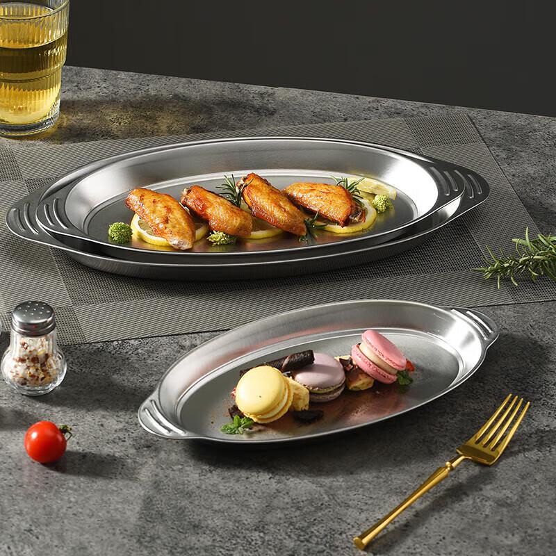 Huihuang 304 Edelstahl Ovale Fischplatte