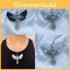 Elegant Gothic Y2k Cross Necklace With Olink Chain And Unique Angel Wing Design