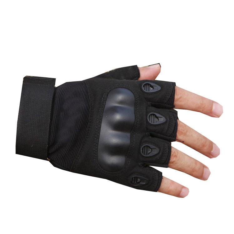 Unisex Anti-Slip and Breathable Half-Finger Cycling Gloves Outdoor Sports Wrist Guards for Gym Fitness for Cycling M чёрный