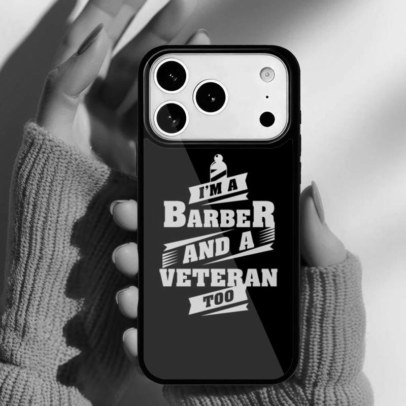 Barber Funny Vintage Classic Barber Retro Distressed Phone Case for iPhone 17 16 15 14 13 Pro Max Back Cover for 12 11 Pro Coque