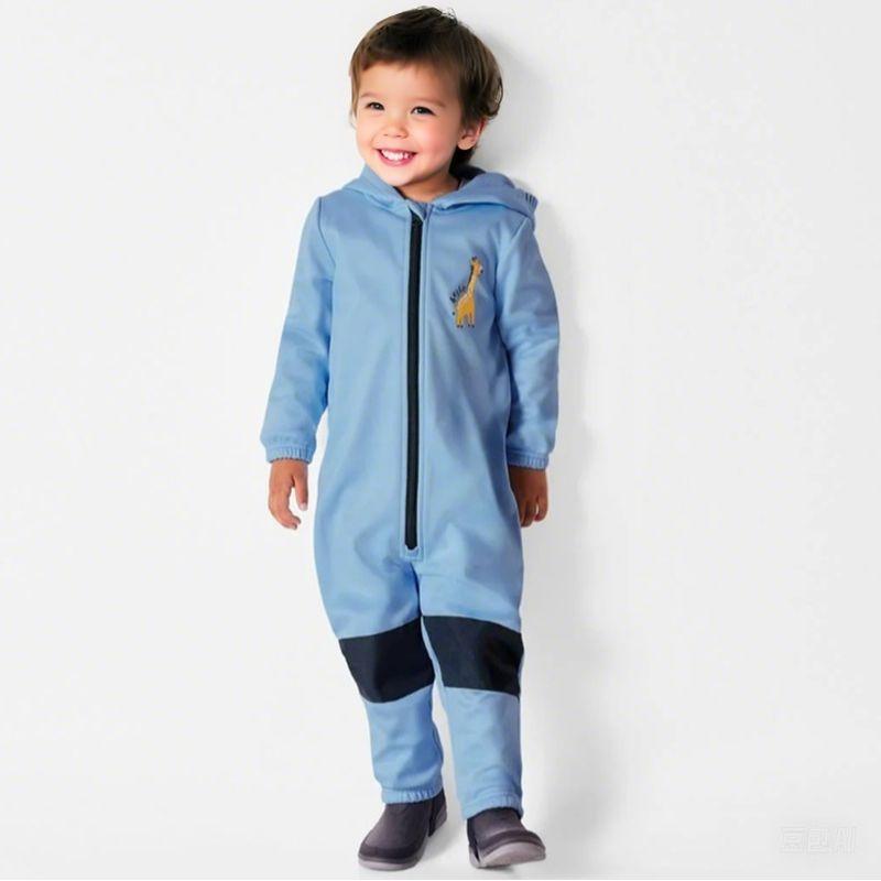 Outdoor Windproof Soft Shell Children's Jump Suit Boys and Girls Jumpsuit Romper Fleece-lined Heattech Waterproof Export