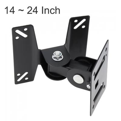 Univerzální otočný nástěnný držák TV PC monitoru pro 14 až 24palcový LCD TV s plochým panelem s 180 stupni kolem čepu