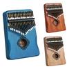 8/17 Keys Mini Kalimba Wooden Thumb Piano Finger Piano Musical Instrument Portable Exquisite Gift Set for Kids Adults Beginners