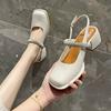 Fashion Rhinestones With Medium Heels Original Summer Woman Shoes Sale Low Price 2025 Comfortable Casual on Offer Vip Sandals for Women