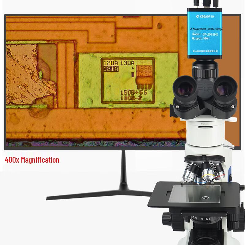 GAOPIN 1000x HD Metallurgical Microscope with 4K/2K Electronic Camera