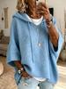 European-American Women's Knit Hoodie with Drawstring 2026