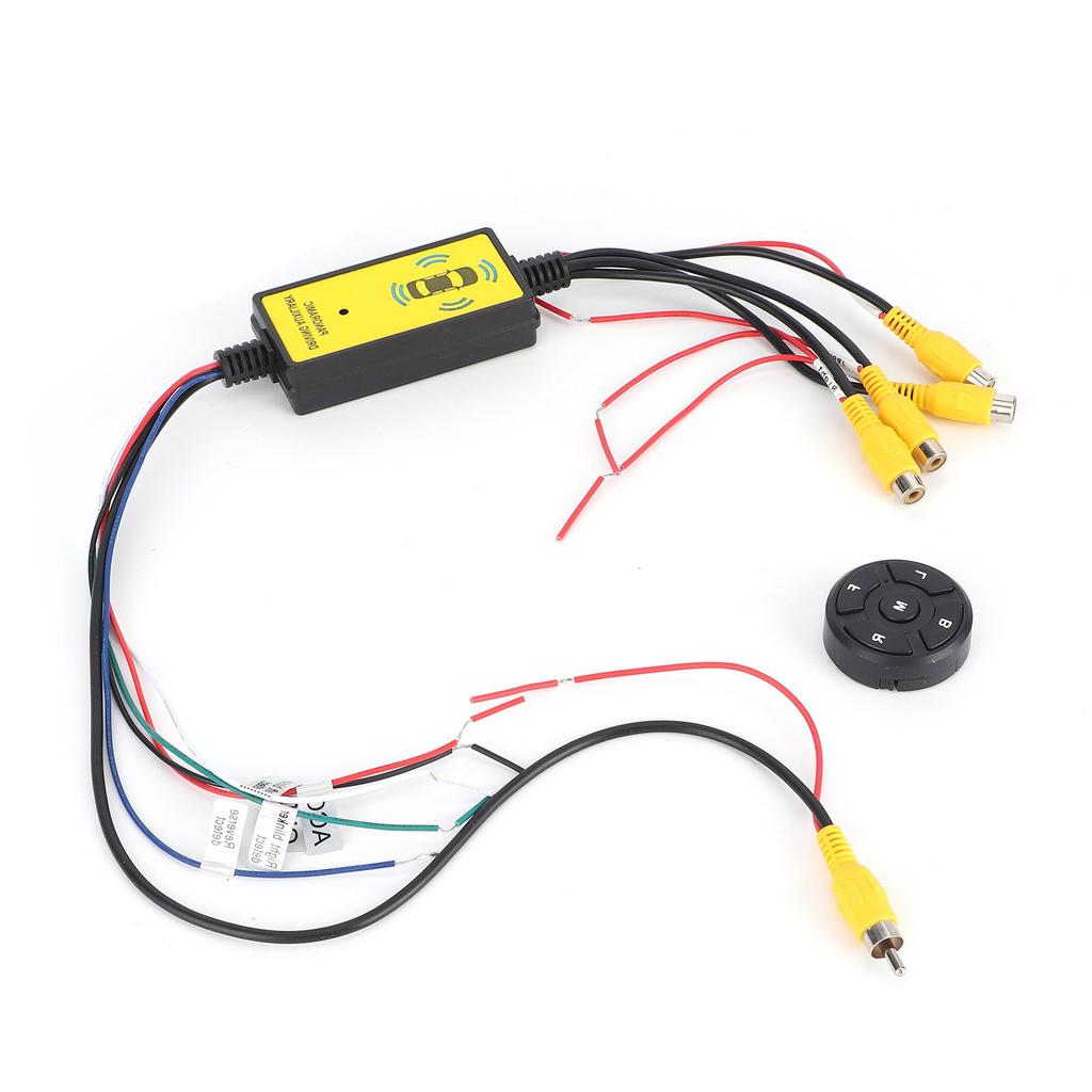 360 Degree Panoramic Video Switch Box 4‑In‑1‑Out Reversing Video Converter with Remote Control