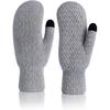 Alpaca Wool Mittens Double Layer Winter Gloves for Women