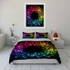 Colorful Circular Dot Design Bedding Duvet Cover Set  (1*Duvet Cover 2*Pillowcases, without duvet insert)