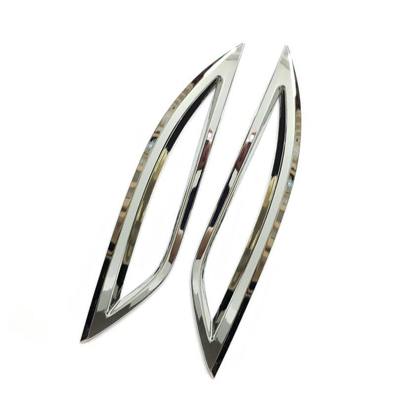For Hyundai Sonata 2011-2014 Style Chrome Rear Bumper Fog Light Lamp Cover 2PCS