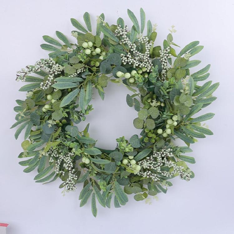 Simulation Leaf Wreath for Front Door Farmhouses Garden Wedding Decorations
