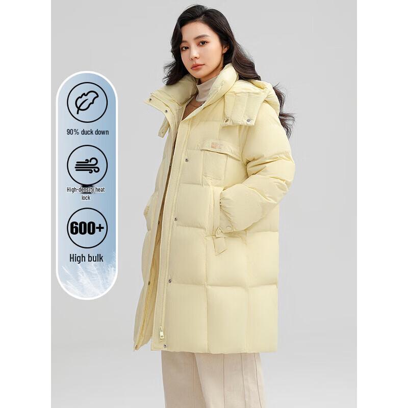 Yaya Women's Hooded Long Puffer Down Jacket