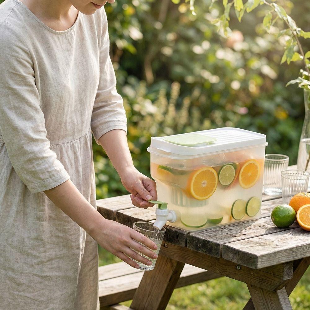 Leak-Proof Cold Water Kettle With Faucet Refrigerator Water Jug Cold Water Bucket Brewing Tea