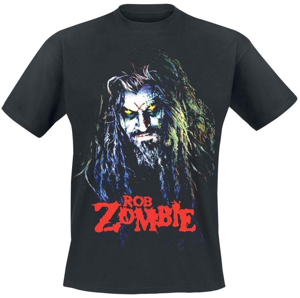 

Rob Zombie Hell Billy Head Mens T Shirt Music Classic Rock Band Tee New Black Unisex T-Shirt XXXXL