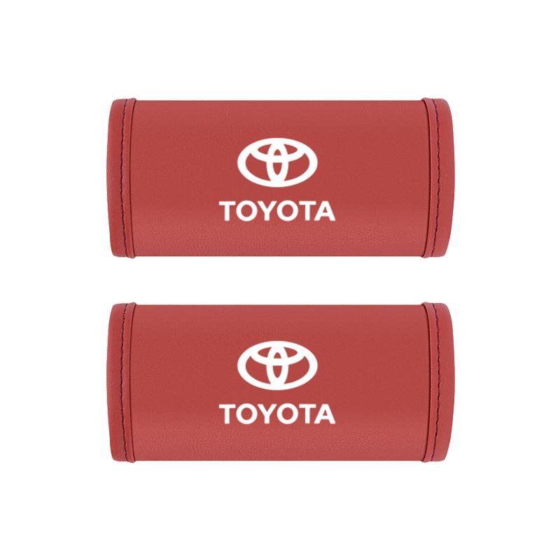 Car Roof Pull Handle Protective Cover Leather Door Handles Case For Toyota Corolla Yaris Aygo Prius Camry Auris Avensis 4Runner