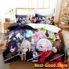 Bettdecke Honkai Impact 3 Bettwäsche-Set Einzelbett Twin Full Queen King Size Spiel Anime Bett-Set Aldult Kinder Schlafzimmer s 3D-Druck 013