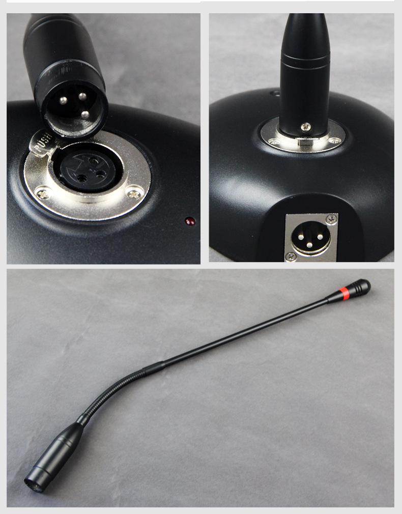 Gooseneck Wired Conference Microphone for Meetings, Broadcasting, and Speeches - Desktop Condenser Amplifier Mic