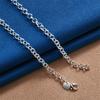 Collana Delicata in Argento Sterling 925 con Croce/Luna/Stella per Donna, Regalo alla Moda per Feste, Accessori da Matrimonio