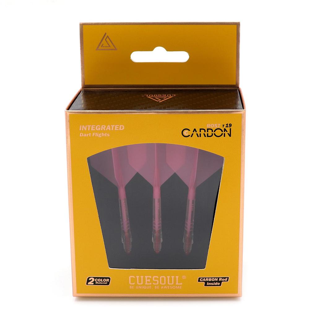 CUESOUL ROST AK57 T19 Carbon Fiber Rod Integrated Flight Big Wing Shape Set of 3 (CS-AK576-10)