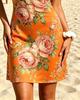 Womens Floral One Shoulder Bodycon Dress, Sexy Sleeveless Beach Party Short Dress