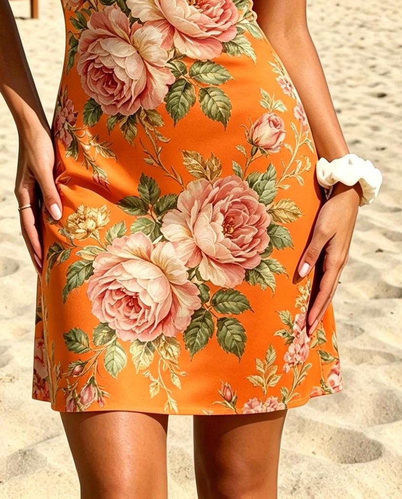 Womens Floral One Shoulder Bodycon Dress, Sexy Sleeveless Beach Party Short Dress