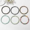 Faceted Natural Stone Lapis Lazuli Tiger Eye Bracelets Boho Square Cube Bracelet  Energy Jewelry