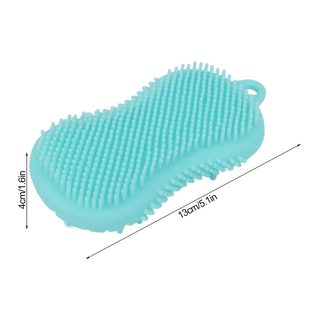 Body Bath Brush Soft Silicone Double Sided Exfoliates Dead Skin Promote Circulation Shower Massage Brush