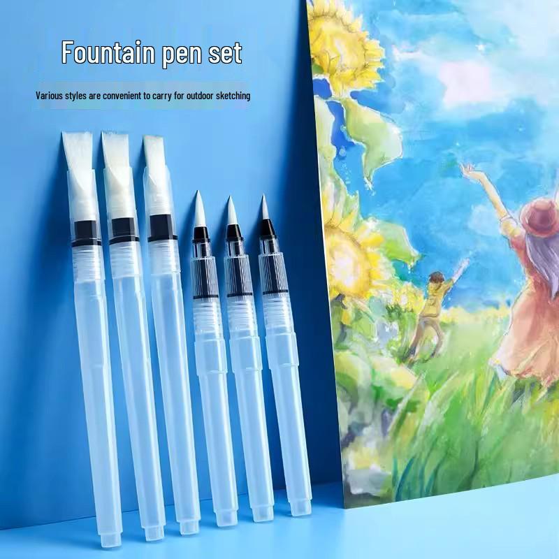 Watercolor Brush Pen with Large Capacity for Soluble Colored Pencils and Painting