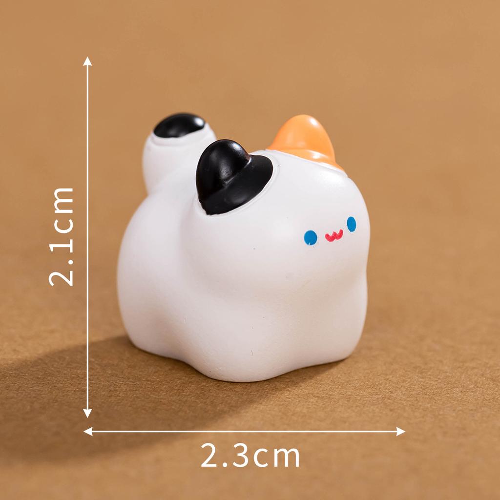 Cute White Running Puppy 3D Resin Figurine Pet Dog Bichon Frise Desktop Decoration Garden Moss Miniatures Sence DIY Decoration