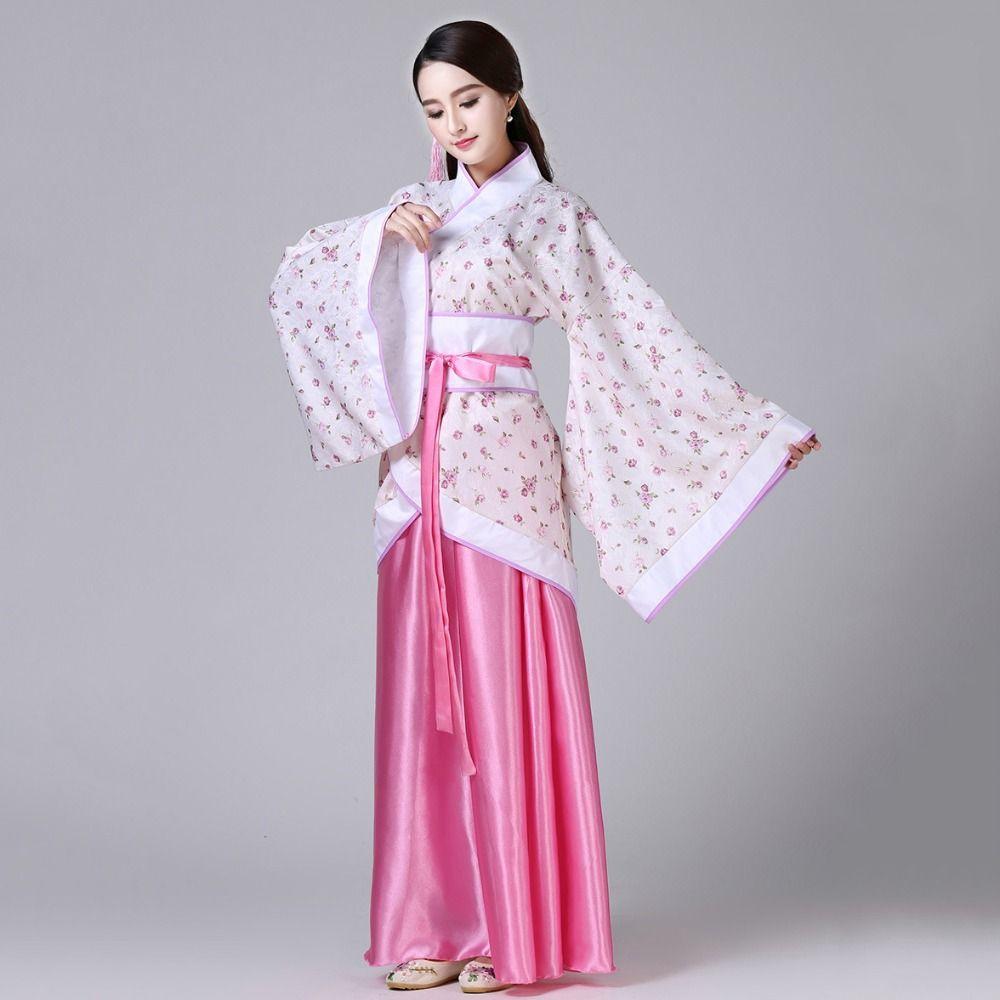 Traditional Chinese Ancient Dress Flower Embroidery Chinese Costume Chinese Hanfu Skirt  Girls