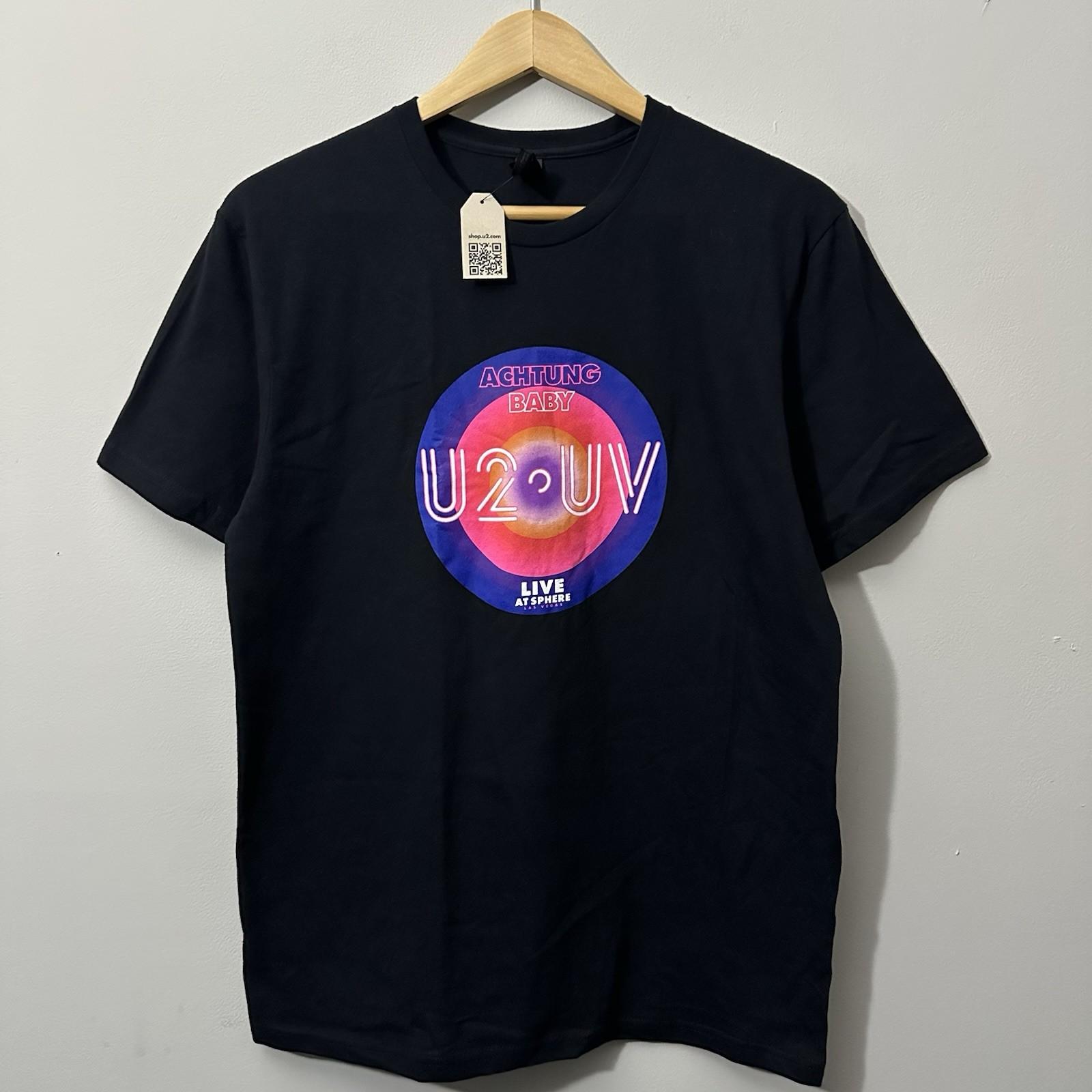 U2 UV Achtung Baby Live At The Sphere T Medium NEW OFFICIAL Merch Unisex T-Shirt XXL