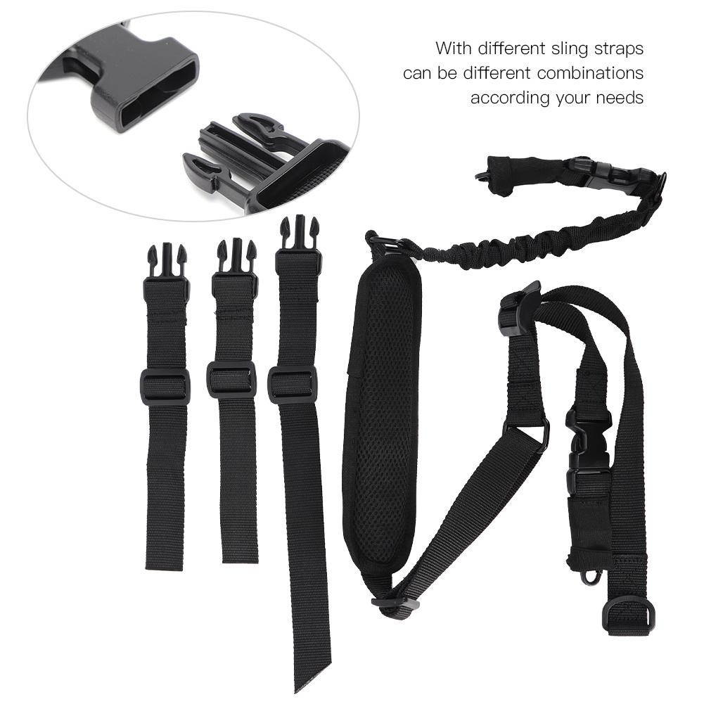 Outdoor Multifunction Sport Two Point Sling Tactics Lanyard Safety Rope with Cotton Shoulder Pad