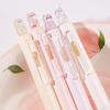 4Pcs Kawaii Cat Retractable Gel Pens 0.5Mm Fine Tip Smooth Writing For Office School Note Taking
