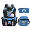 Animation Cartoon Printing High-Value Student School Bag Children'S Shoulder Backpack Pencil Bag Three-Piece Set