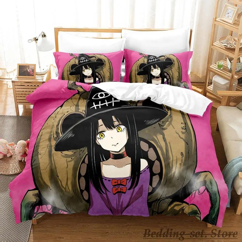 Mieruko Chan Bedding Set Single Twin Full Queen King Size Bed Set Adult Kid Bedroom Duvetcover Sets Anime Parure De Lit Bed