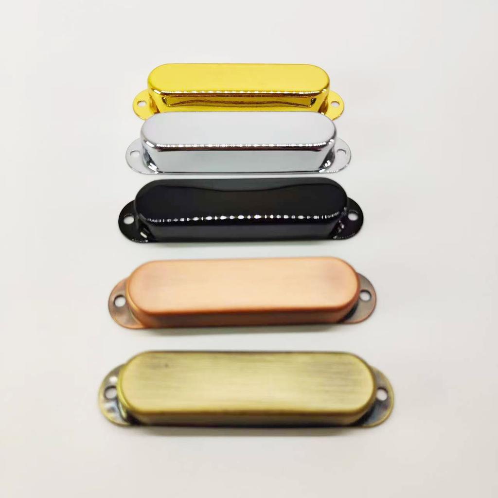 ST SQ Brass Single-Coil Closed-Back Pickup Cover Closed-Back Pickup Brass Housing Cover Sealed Brass Housing, 5 Colors