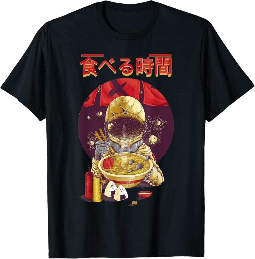 

Ramen Astronaut Vintage Kawaii Otaku Japanese Noodles Gift T-Shirt 4XL