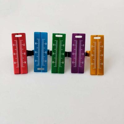 Zubní endodontická pravítka Root Canal Span Dental Stainless Steel Finger endo pilník pravítko