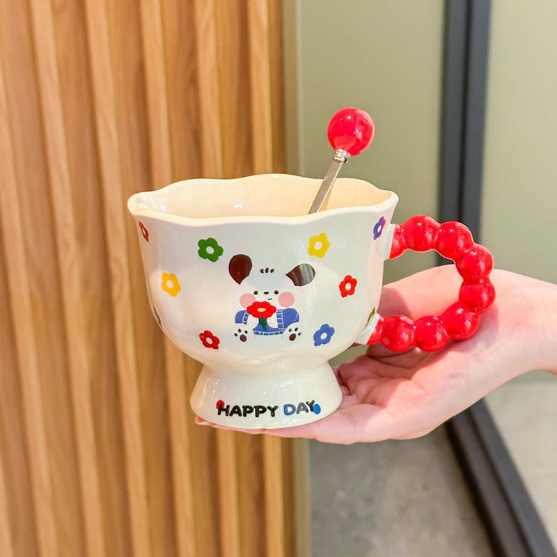 Vysoce hodnotný domácí hrnek Pacha dog keramický hrnek Dívčí hrnek na kávu Pár vodní hrnek Dárek k narozeninám