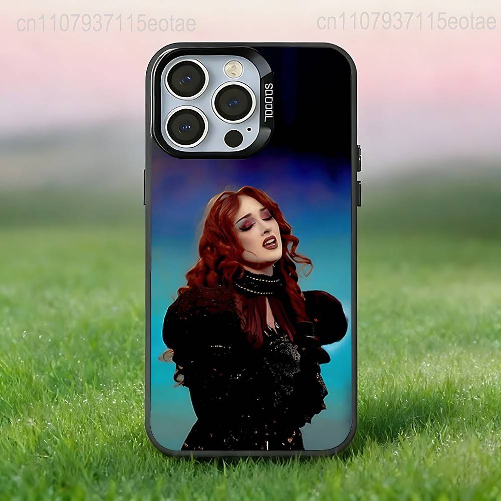 C-Chappell Roan Singer  Phone Case For iPhone 17,16,15,14,13,12,11,Pro,Max,Plus,E,Air,Mini Black Tpu IMD Cover