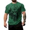 Men's T-Shirt Viking Compass Creative 3D Printed Pattern Design Summer Breathable Street Fashion